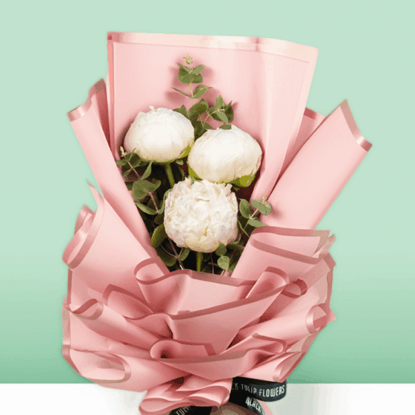 Peony Bouquet In Bangalore | Order Now Blooming Peony Serenade