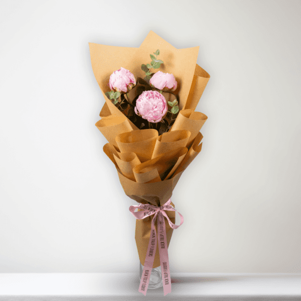 Blushing Peony Trio Blushing Peony Trio | Peonies Delivery in Bangalore | Order at Black Tulip Flowers