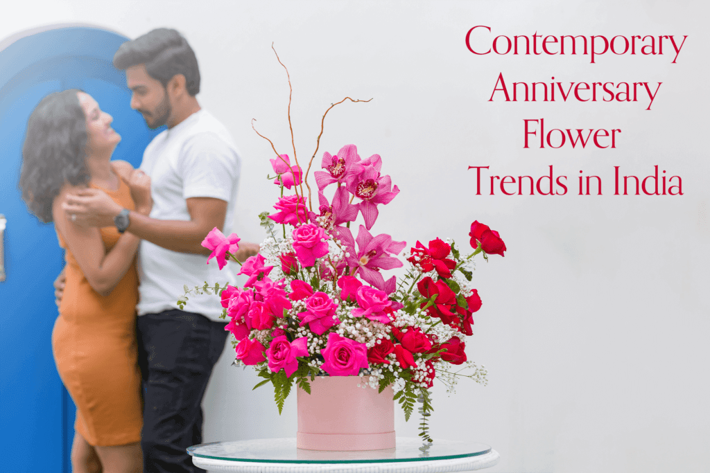 Perfect 10 Anniversary Flowers Online - Contemporary Anniversary Flower Trends in India - Order Now at BTFI