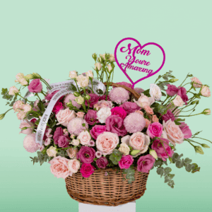 Exquisite Rose Flower Gift Basket Delivered to Bangalore | Black Tulip Flowers