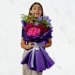 9(1)Prismatic Floral Bouquet