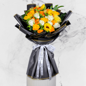 Mixed Flower Bouquet - Order Now our Elegant Hand-tied Bouquet make it a delightful expression of love