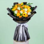Mixed Flower Bouquet - Order Now our Elegant Hand-tied Bouquet make it a delightful expression of love