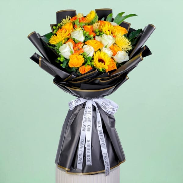 Elegant Hand-tied Bouquet (2) Mixed Flower Bouquet - Order Now our Elegant Hand-tied Bouquet make it a delightful expression of love