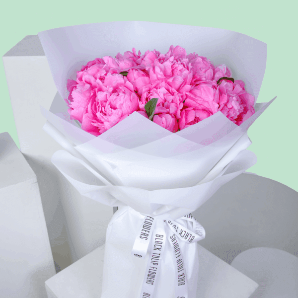 Peony Bouquet Delivery In Bangalore | Order Now Pink Peony Bouquet | Order Now at BTFI