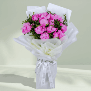 Pink Peonies Bouquet In Bangalore | Order Now Pink Peony Delight | Order Now at BTFI