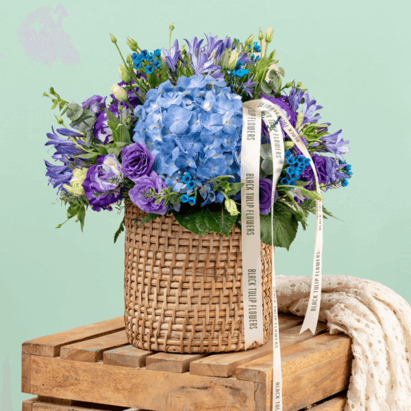 Valentines Gift Box - A Touch of Blue at Black Tulip Flowers | Beautifully Crafted Floral Arrangements for Your Loved Ones