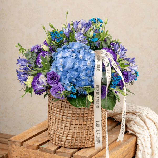 Valentines Gift Box - A Touch of Blue at Black Tulip Flowers | Beautifully Crafted Floral Arrangements for Your Loved Ones