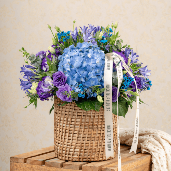 Valentines Gift Box - A Touch of Blue at Black Tulip Flowers | Beautifully Crafted Floral Arrangements for Your Loved Ones