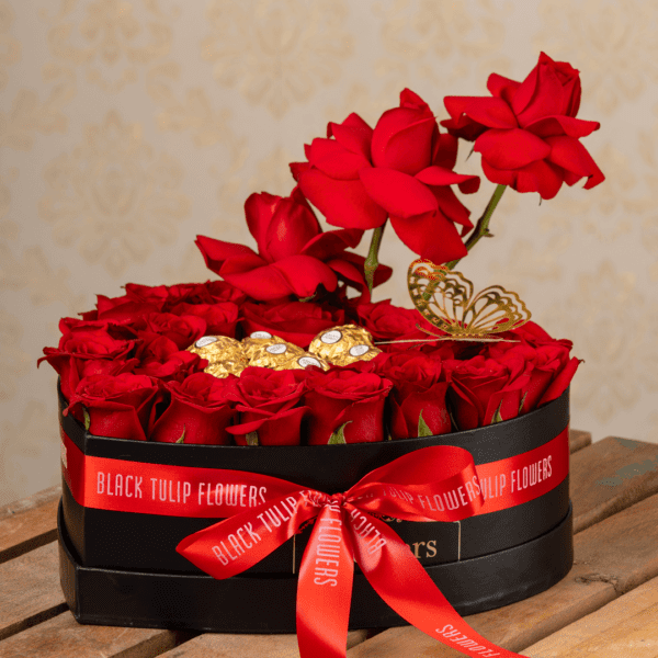 Heart Shaped Roses - The Language of Love | Black Tulip Flowers"