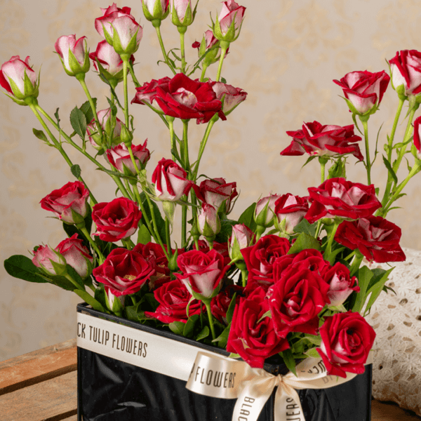 "Bouquet for Valentine's - Stunning Black Tulip Flowers - A Perfect Expression of Love's Obsession"