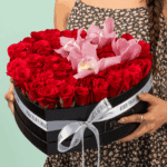 Heart Shaped Flower Arrangement - Romance de Rosa by Black Tulip Flowers | Unique Floral Gifts for Every Occasion