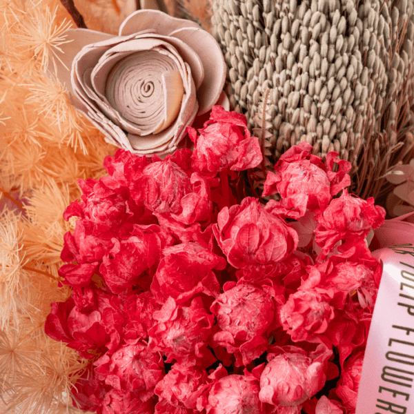 Dried Flower Arrangements | The Golden Box | Black Tulip Flowers