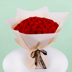Romantic Red Rose Bouquet for Valentine's Day