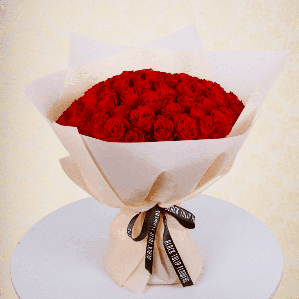 Romantic Red Rose Bouquet for Valentine's Day
