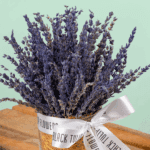 dried lavender bouquet wrapped elegantly (5)