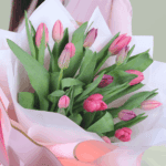15 Stems Pink Tulip Bouquet (1)