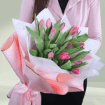 15 Stems Pink Tulip Bouquet (3)