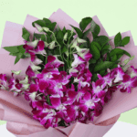 Purple Velvet Orchids Bouquet (1)