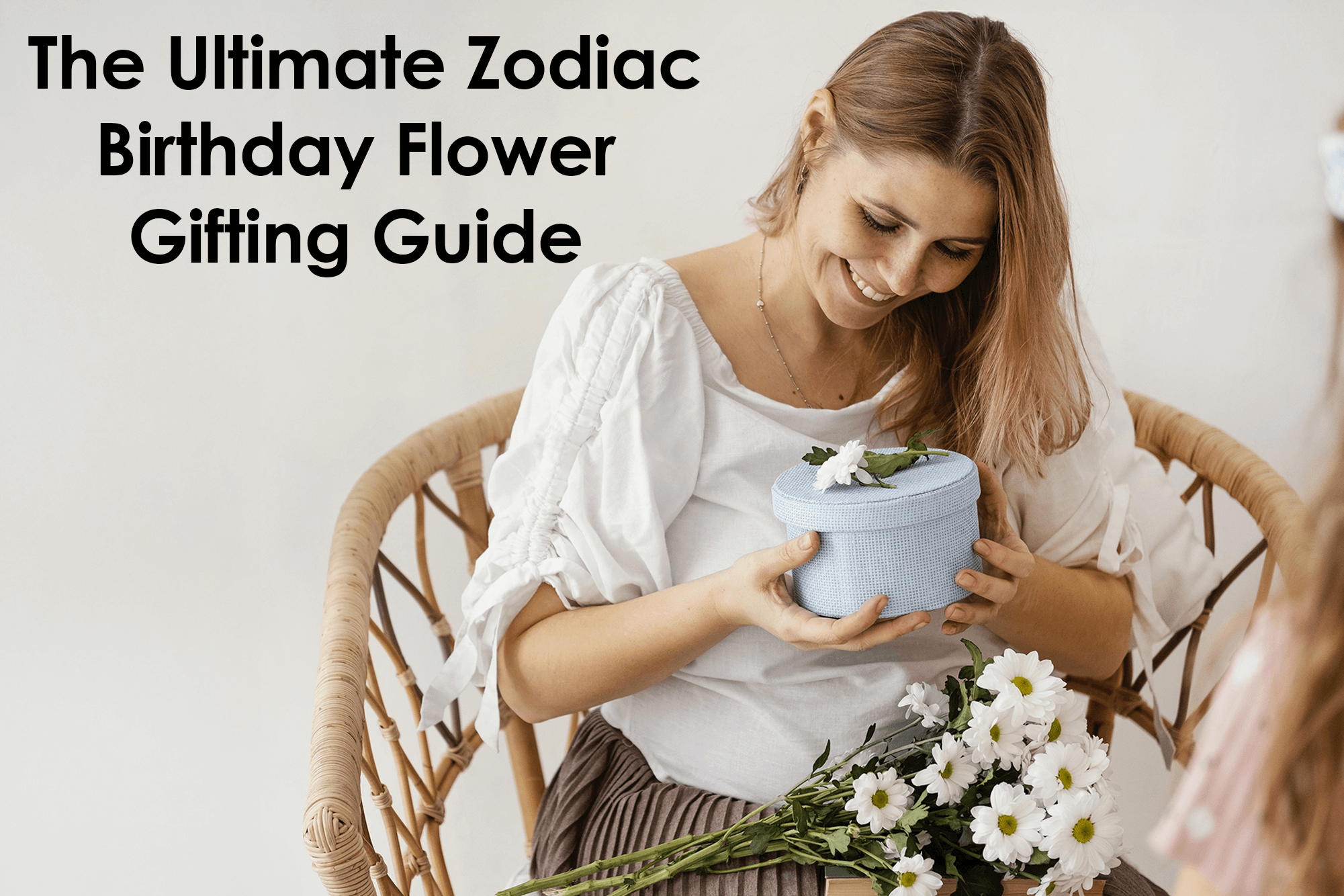 Zodiac birthday flower gifting guide featuring flowers matched to each sign from Libra to Capricorn.