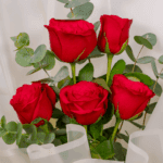Crimson Charm – 5 Red Rose Bouquet (2)