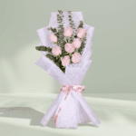Rosé Envy 8 Pink Roses Bouquet (2)