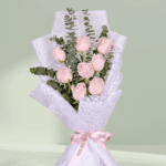 Rosé Envy 8 Pink Roses Bouquet (3)