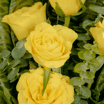 Yellow Charm Bouquet - 5 yellow roses (2)
