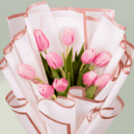 Blush Aura – 10 Stem Pink Tulips (1)