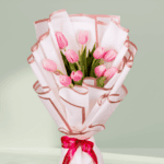 Blush Aura – 10 Stem Pink Tulips (3)