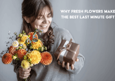 Beautiful fresh flower bouquet arranged as a thoughtful last-minute gift.