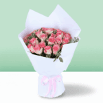 Blush Pink Roses Valentine Bouquet (1)