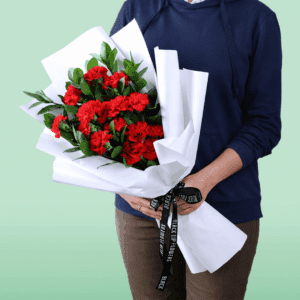 Crimson Carnation Bouquet